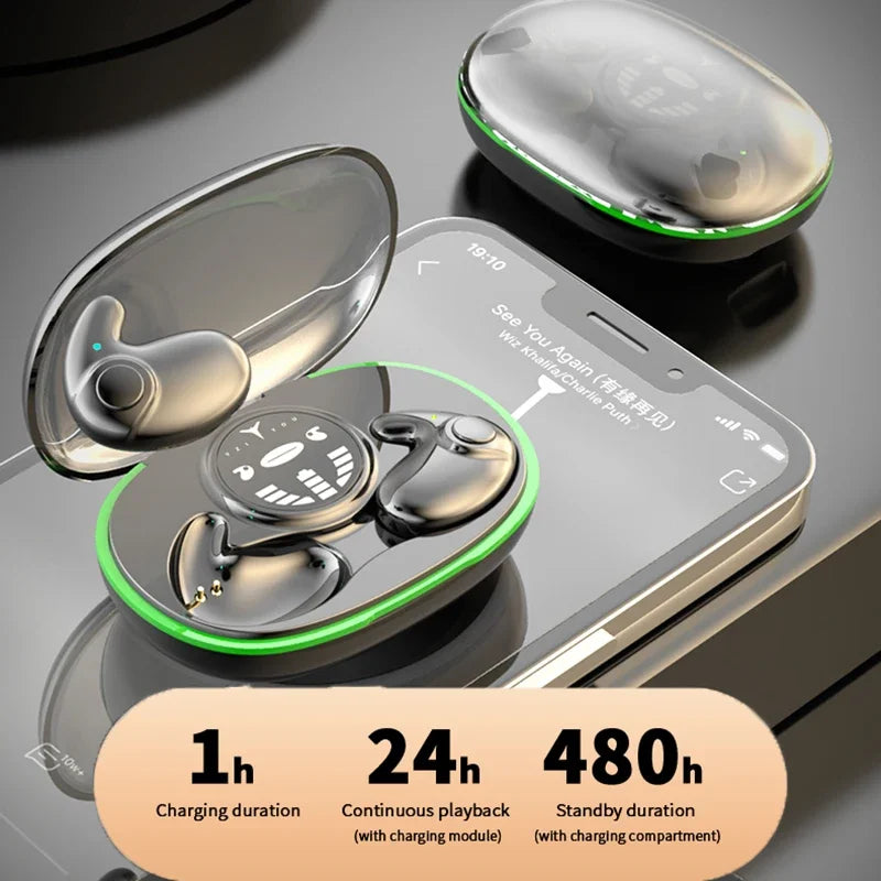 NightBuds™ Invisible Sleep Earbuds — Wireless Bluetooth 5.3 for Side Sleepers | Noise Reduction | IPX5 Waterproof